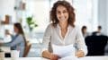 Woman CEO at desk