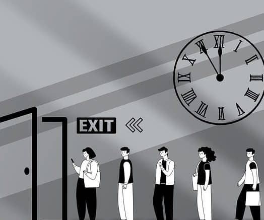 cartoon image of redundancy queue